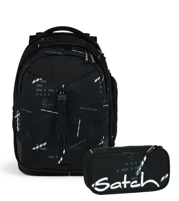 Produktbild von Satch Schulrucksack-Set MATCH Ninja Matrix 2-teilig, inkl. Mäppchen