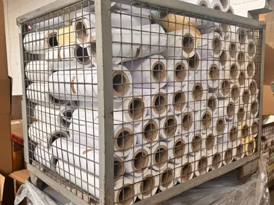 Produktbild von 10x Papierrollen Verpackungspapier - Dämmmaterial Schrenzpapier Packpapier Rolle Füllmaterial Papier, je Rolle 75-100m lang