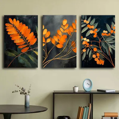 Immagine prodotto di Wallity, 3p4570softc-004, Quadro decorativo su tela (3 pezzi), 100% TELA, Multicolore, 45 x 70 cm