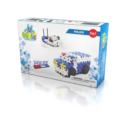 Obrázek produktu pro HCM Meli Basic, tematická stavebnice "Policie", 4 v 1, model 67233