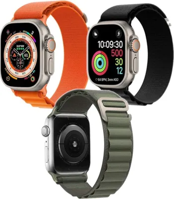 Image de 3 bracelets pour Apple Watch 1/2/3/4/5/6/7/8/9/SE 38/40/41 mm, multicolores
