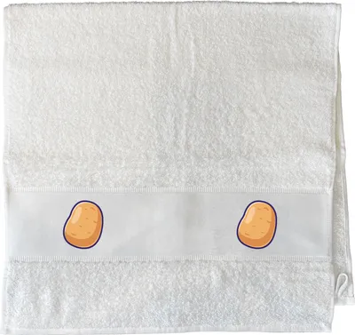 Produktbild von Huuraa Handtuch Kartoffel Comic 50x100cm White Baumwolle Handtuch Geschenkidee
