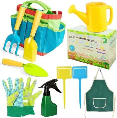 Produktbild von Kinder tuingereedschap set - Bunt tuinspeelgoed - Kleine gieter - Buiten speelgoed für Kinder