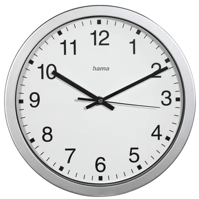 Produktbild von Hama Wanduhr Wanduhr "CWA 100", Silber
