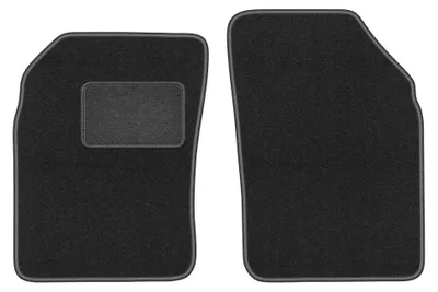 Productafbeelding van Velours voormatten voor Nissan Micra K11 1992-2003 (hatchback) – 2-delig, grafiet, op maat – Wielganizator LUX