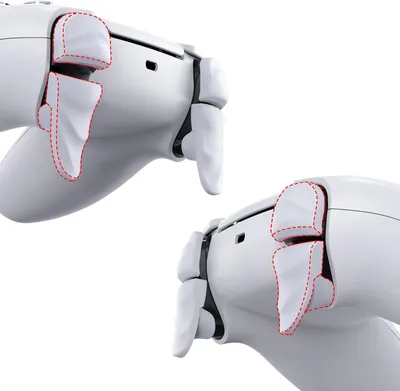 Productafbeelding van Schouderknop Verlengers 2 Paar - Geschikt voor PS5 en Edge Controller