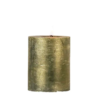 Produktbild von 6 Stumpen Kerze Gold 7 X 10 cm