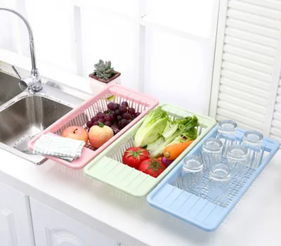 Immagine prodotto di set di 3 scolapasta sopra il lavello della cucina | scolapasta per frutta e verdura | scolapasta da cucina | scolapasta da cucina | scolapasta a griglia | scolapasta da lavello | scolapasta da cucina | KitchenAid
