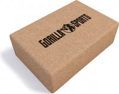 Produktbild von GORILLA SPORTS® Yoga Block - 22,5 x 15 x 7,5 cm, Rutschfester, Abgerundete Ecken, aus Kork - Yogaklotz, Korkblock, Yogablock, Fitness Zubehör für Anfänger und Fortgeschrittene, Pilates, Regeneration