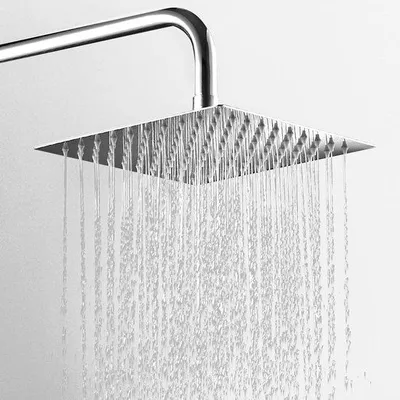 Immagine prodotto di Soffione doccia a pioggia a risparmio idrico, 30 cm, acciaio inossidabile