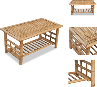Obrázek produktu pro vidaXL Bambusový konferenční stolek 90 x 50 x 45 cm - Konferenční stolky