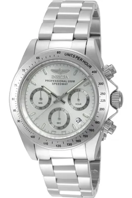 Zdjęcie produktu dla Invicta Speedway 14381 Zegarek Męski - Mechanizm Kwarcowy - Stal Nierdzewna z Srebrną Tarcza - 39 mm