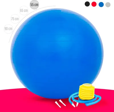 Produktbild von Gymnastik-Ball, besonders strapazierfähig und belastbar, Reißfest, inklusive Fußpumpe