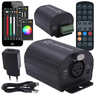Zdjęcie produktu dla CHROMATEQ CLUB 512 sterownik DMX interfejs + pilot