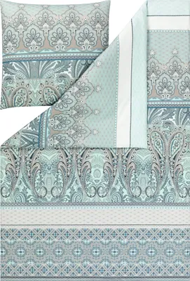 Produktbild von Estella Mako Interlock Jersey Bettwäsche Carmen mint 155x220 cm + 80x80 cm