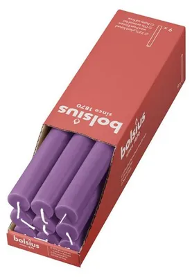 Immagine prodotto di Candela da tavolo - Altezza 27 cm - Diametro 2,3 cm - Violetta in fiore