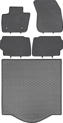 Immagine prodotto di RIGUM 408041 Vano bagagli + GEYER 864/4C Tappetini – Ford Mondeo V Station Wagon 01.2015–2022 (ruota di scorta/kit di riparazione) FC Zona piedi conducente – INSTALLABILI