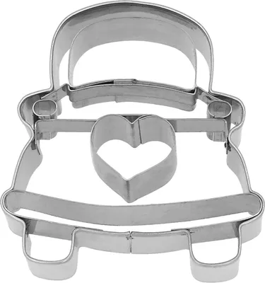 Produktbild von BIRKMANN Ausstechform Hochzeitsauto 6cm, Edelstahl, rostfrei, mit Innenprägung, 199644