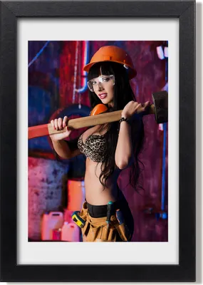 Produktbild von Bild 20x30 MDF-Rahmen, Wandkunst Arbeiterin