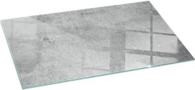 Produktbild von Funkenschutzplatte – Glasbodenplatte für Kaminofen – Kaminunterlage aus Glas – 120x60 cm – Feuerfeste Ofenbodenplatte – Hitzebeständige Schutzplatte für Kamin – Transparente Bodenschutz Glasplatte – Rohbetonstruktur
