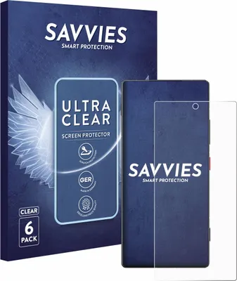 Produktbild von 6x Für ZTE Nubia Z80 Ultra Schutzfolie Savvies Displayschutz Display Schutz Folie Klar Transparent