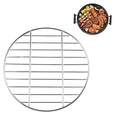 Productafbeelding van Rond Grillrooster Roestvrij Staal 30 cm - Universele Vervanging