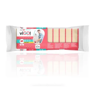 Zdjęcie produktu dla Gbka do czyszczenia naczy 10 szt. Premium vigo