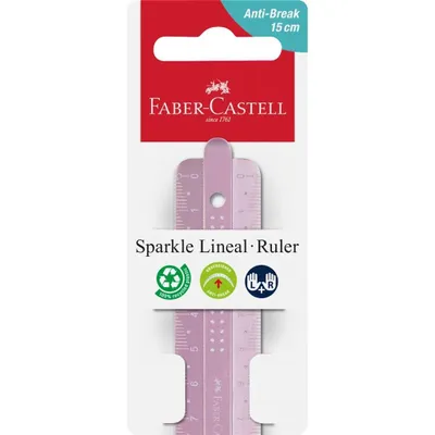 Obrázek produktu pro FABER-CASTELL Lineal 15 cm Sparkle bruchsicher