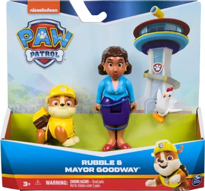 Zdjęcie produktu dla PAW Patrol Rubble, Mayor Goodway & Chickaletta, 3 lat(a), Patrol złożony z psów, Wielobarwny