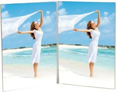 Obrázok produktu pre Akrylový rám na 2 fotografie vo formáte na šírku 13 x 18 cm