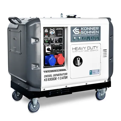 Produktbild von K&S 7,5 KW Diesel KS9300DE-1/3 ATSR (Euro V) Stromaggregat Stromerzeuger