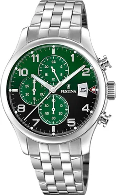 Produktbild von Herrenuhr FESTINA 20374/7, grün, für den Sport-Schwimmen.