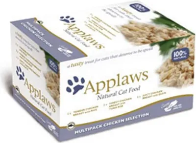 Produktbild von Applaws Katzen Nassfutter mit Hühnchen Selection 8 x 60 g