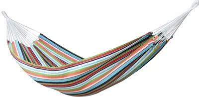 Produktbild von VIVERE Brazilianische Hängematte aus Sunbrella® 370x140 cm – 200 kg Belastung - Carousel Confettti