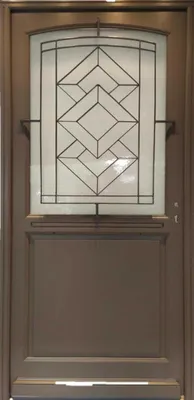 Image de Porte d'entree Bois vitree, Elodie Gris RAL 7039, H215 x L90 p.Gauche Cotes Tableau