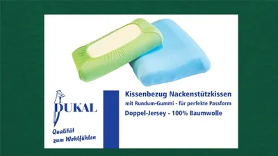 Produktbild von Bezug Nackenstützkissen : Farbe - Smaragd, Größe - 35-40x70 cm