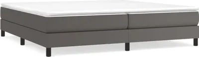 Obrázek produktu pro vidaXL Box spring bed frame grey 200x200 cm Imitace kůže