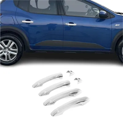 Image de Couverture de Poignée de Porte pour Dacia Sandero 2021-2025 Acier Inoxy 5Pcs