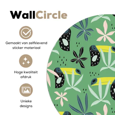 Produktbild von MuchoWow® - Tapetenkreis - Wandbild rund - Schlafzimmerdekoration - Wanddeko - runde Tapete - Kunst für zu Hause