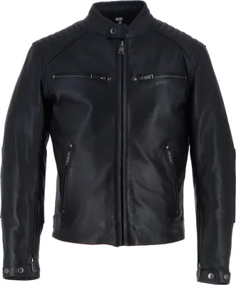 Immagine prodotto di Giacca in pelle da moto Helstons Rocket, nera, S