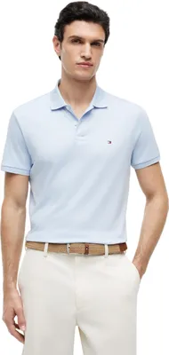 Image de Polo pour homme Tommy Hilfiger, modèle Liquid Coton Reg Seasonal, référence MW0MW39994, couleur bleu, taille XL