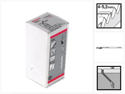 Produktbild von Stichsägeblatt T 101 D Clean for Wood, 100er-Pack