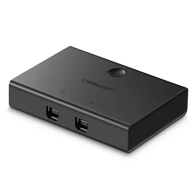 Obrázek produktu pro Ugreen switch przełącznik 2xUSB-B - USB-A czarny (30345)