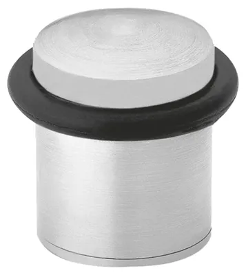 Image de Butoir de porte en acier inoxydable, diamètre 20 x 30 mm, avec joint en caoutchouc, pour fixation murale