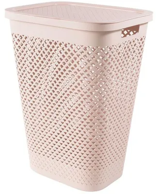 Immagine prodotto di Cesto portabiancheria Curver Pure 55 l rosa con coperchio