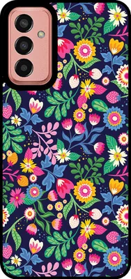Produktbild von Smartphonica Handytasche Passend für Samsung Galaxy M13 4G / M23 mit Blumendruck - TPU Rückendeckung Fall Blumendesign