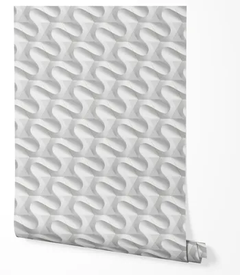 Produktbild von Selbstklebende Tapete Möbelfolie 3D Geometrisch Wellen Grau Modern Wandtapete Wohnzimmer Schlafzimmer Flur Minimalistisch Struktur Optik Tiefeneffekt Elegantes Design 5m x 0,5m