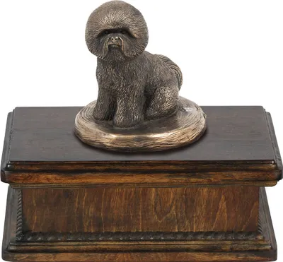 Immagine prodotto di Urna crematoria per animali domestici Bišonek: urna classica con statuetta, elegante urna con cane del marchio Art-Dog
