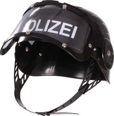 Produktbild von EDUPLAY 150109 Polizeihelm mit Visier, Kunststoff, 20 x 20 x 15 cm, schwarz