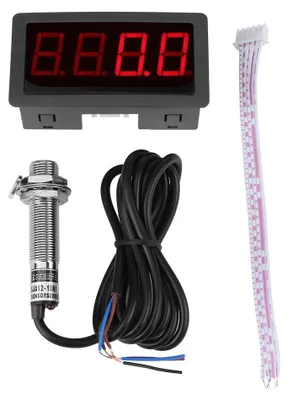 LED-Geschwindigkeitsanzeige rot, 4-stellig, mit Hall-Sensor NPN